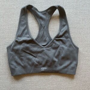 SET ACTIVE Racer V Steel Sports Bra XS/S